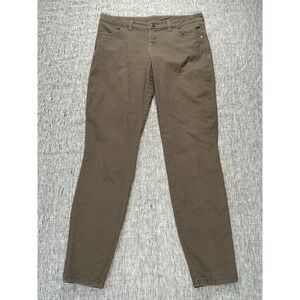 Kuhl Brooke Skinny Pants Womens 10 Green Pockets Curved Back Yoke Hiking